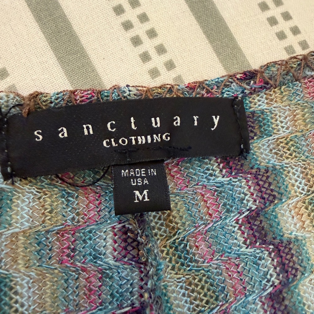 Sanctuary Brand Multicolor Light Weight Sweater with Dolman Sleeves - Picture 7 of 9